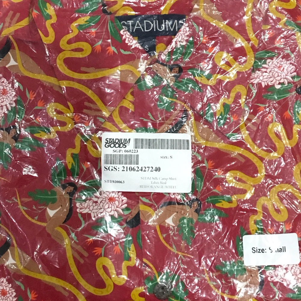 Stadium Goods Red Floral Shirt